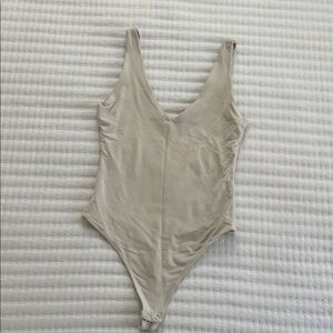 Cream bodysuit from Anthropologie, xs
